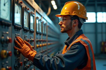 Inspecteur en sécurité dans une centrale électrique